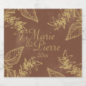 Brawn & Gold Bay-Blätter Bierflaschenetikett (Einzelnes Label)