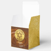Brawn Gold Chocolate Bar Mitzvah oder Bat Mitzvah Geschenkschachtel (Geöffnet)