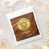 Brawn Gold Chocolate Bar Mitzvah oder Bat Mitzvah Geschenktütchen (Ausgeschnitten)