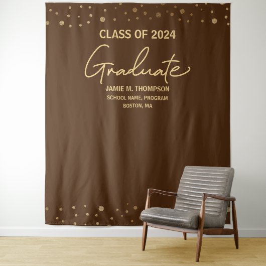 Brawn Gold Class 2024 Abschluss Wandteppich (Beispiel)
