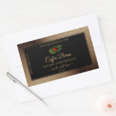 Brawn Gold Glitzer Black Product Labels Ladybug Rechteckiger Aufkleber (Umschlag)