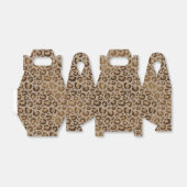 Brawn Gold Glitzer Leopard Print Geschenkschachtel (Ungefaltet)