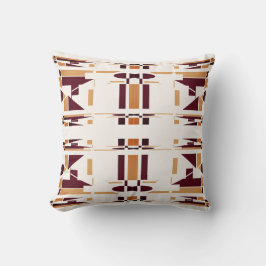 Brawn Gold Off-white Südwest Mosaik Abstrakt Kissen