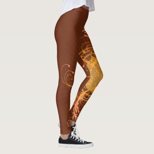 Brawn Gold Swirl Leggings (Rechts)