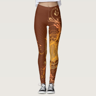 Brawn Gold Swirl Leggings