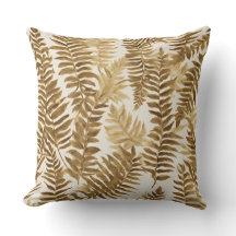 Brawn Gold White Fern Blätter drucken