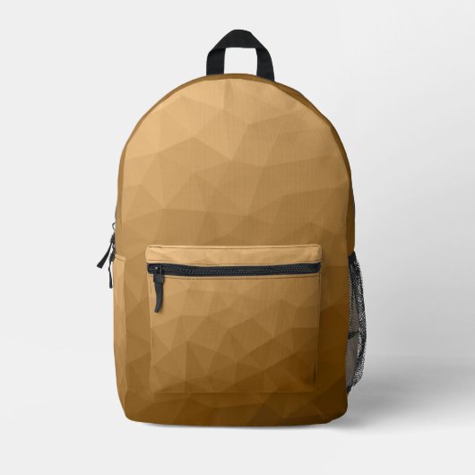 Brawn Gradient Geometric Mesh Pattern Bedruckter Rucksack (Vorderseite)