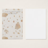 Brawn Gray Terrazzo Earring Display Cards (Vorne & Hinten)
