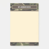 Brawn & Green Camouflage Army Fatigue Camouflage Post-it Klebezettel (Vorderseite)