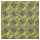 Brawn & Green Funky Mitte des Jahrhunderts Moderne Stoff (Muster)
