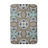 Brawn Green Gray Angesagt Verziert Art Motif Badematte (Vorderseite Vertikal)