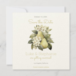 Brawn & Green Pear Squared Speichern Sie die Datum Save The Date