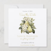 Brawn & Green Pear Squared Speichern Sie die Datum Save The Date (Vorderseite)