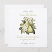 Brawn & Green Pear Squared Speichern Sie die Datum Save The Date (Vorne/Hinten)