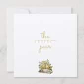 Brawn & Green Pear Squared Speichern Sie die Datum Save The Date (Rückseite)