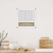 Brawn Grid Foto Poster (Küche)