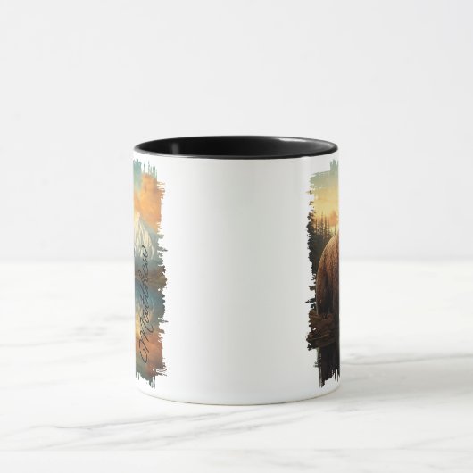 Brawn Grizzly Bear Mountain Tasse (Zentrum)