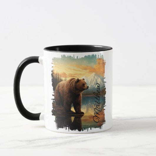 Brawn Grizzly Bear Mountain Tasse (Links)
