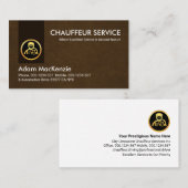 Brawn Grunge Tab Gold Chauffeur Visitenkarte (Vorne/Hinten)