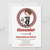 Brawn Hair Skateboard Boys Einladung zum Geburtsta (Vorderseite)