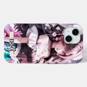 Brawn Haired Mermaid Individuelle Name Girly Girl Case-Mate iPhone Hülle (Rückseite (Horizontal))