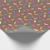 Brawn Happy Birthday Cake Sprinkles Geschenkpapier (Ecke)