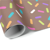 Brawn Happy Birthday Cake Sprinkles Geschenkpapier (Rolleneckpunkt)