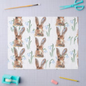 Brawn Hare and Snowdropp Decoupage Seidenpapier (Basteln)