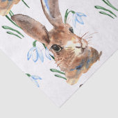 Brawn Hare and Snowdropp Decoupage Seidenpapier (Detail)