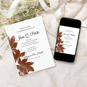 Brawn Herbstlaubs feiert Lebensdenkmal Einladung