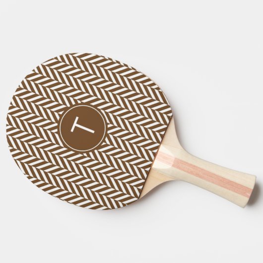 Brawn Herringbone Custom Ping Pong Paddle Tischtennis Schläger (Seitenansicht)