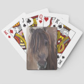 Brawn Horse mit Messy Hair Spielkarten (Rückseite)