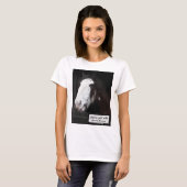 Brawn Horse on Farm Nur ein Mädchen, das Pferde Li T-Shirt (Vorne ganz)