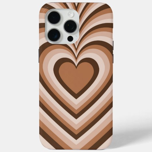 Brawn Hypnotic Heart Liebe Pattern Case-Mate iPhone Hülle (Rückseite)