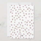 Brawn Joyful Snowflake Arch Foto Feiertagskarte (Rückseite)