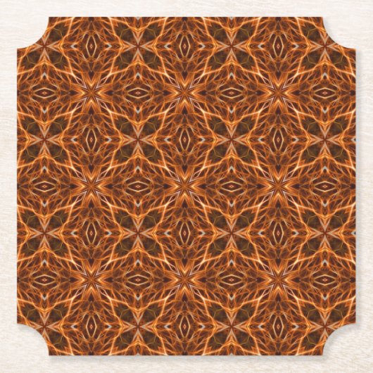 Brawn Kaleidoscope Mandala Pattern-23100 Untersetzer (Vorderseite)