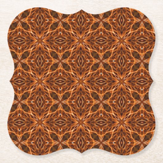Brawn Kaleidoscope Mandala Pattern-23100 Untersetzer (Vorderseite)