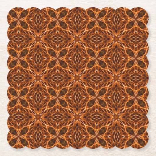Brawn Kaleidoscope Mandala Pattern-23100 Untersetzer (Vorderseite)