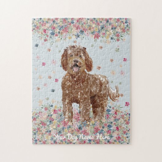 Brawn Labradoodle niedlicher Hund Puzzle (Vertikal)