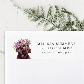 Brawn Labrador Lila Blume Crown Return Address Lab