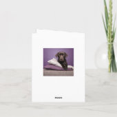 Brawn Labrador Retriever Welpe Doppy Blank Notizka Karte (Rückseite)