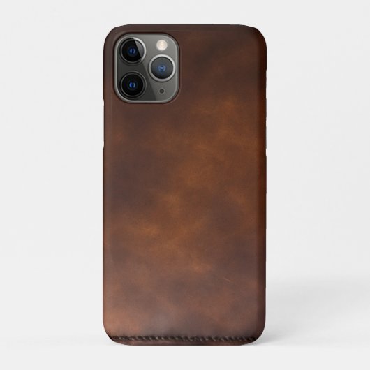 Brawn Leather iPhone Case - Eleganter und dauerhaf (Rückseite)