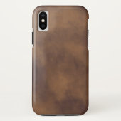Brawn Leather-look iPhone X Case (Rückseite)