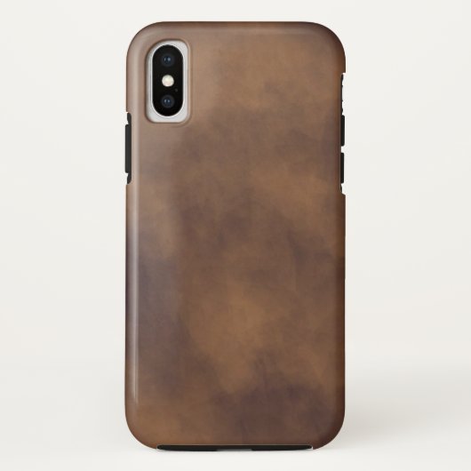 Brawn Leather-look iPhone X Case (Rückseite)
