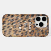Brawn Leopard Animal Print Sparkon Case-Mate iPhone Hülle (Rückseite (Horizontal))
