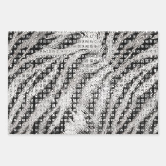Brawn Leopard Animal Print Sparkon Geschenkpapier Set (Vorderseite 2)