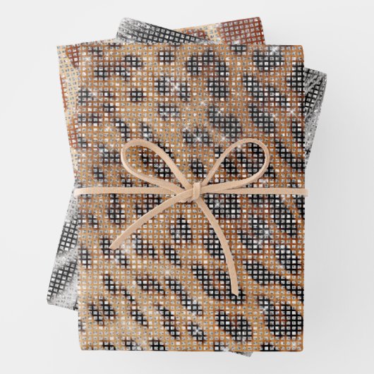 Brawn Leopard Animal Print Sparkon Geschenkpapier Set (Beispiel)
