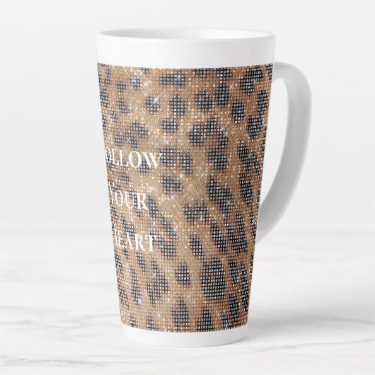 Brawn Leopard Animal Print Sparkon Milchtasse (Rechte Ecke)