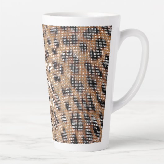 Brawn Leopard Animal Print Sparkon Milchtasse (Rechts)
