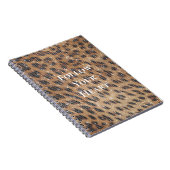 Brawn Leopard Animal Print Sparkon Notizblock (Rechte Seite)